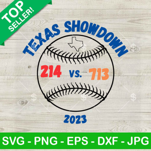 Texas Showdown 214 Vs 713 Svg