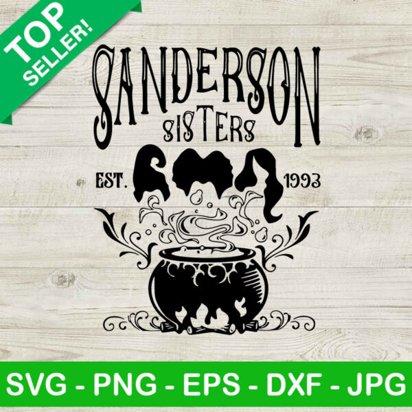 Sanderson Sisters Witch Cauldron SVG