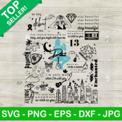 Taylor Swift Tracklist SVG