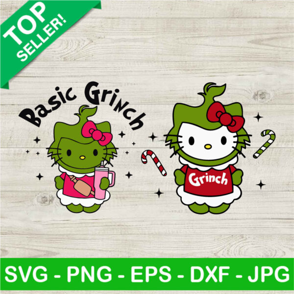 Hello Kitty Costume Grinch SVG Bundle