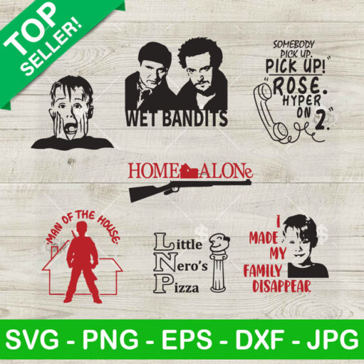 Home Alone Bundle Svg Png