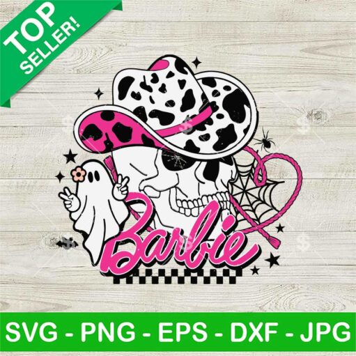 Barbie Cow Skull Halloween Svg