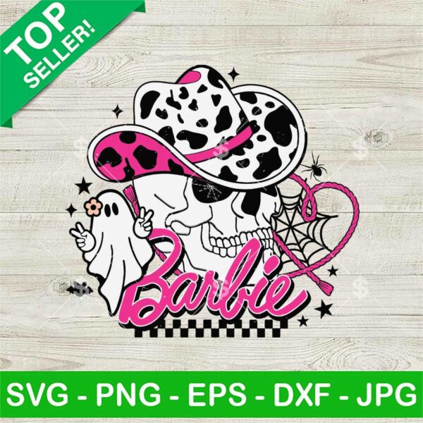 Barbie Cow Skull Halloween SVG