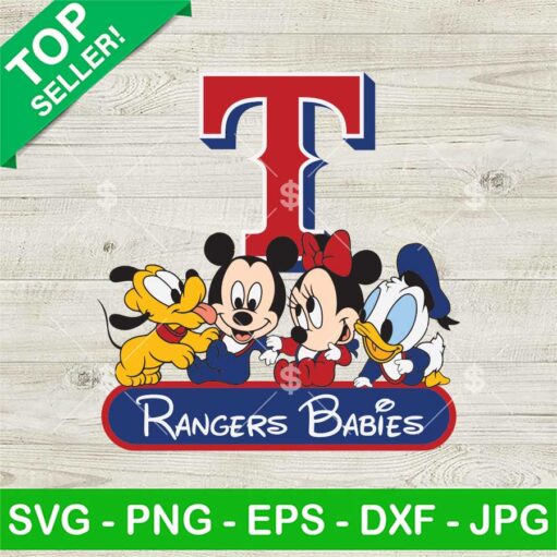 Texas Rangers Disney Barbies MLB SVG