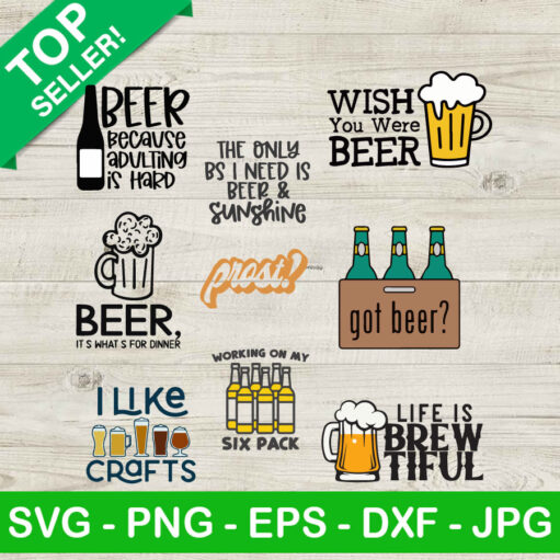 Wish You Were Beer Svg Bundle