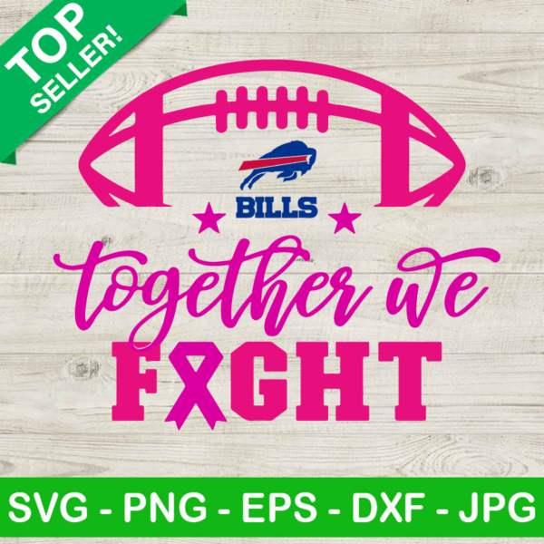 Buffalo Bills Logo Breast Cancer SVG
