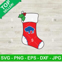 Buffalo Bills Stocking Christmas SVG