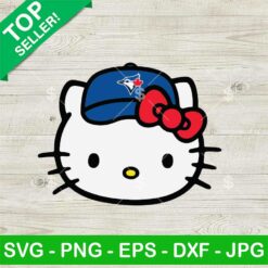 Hello Kitty Toronto Blue Jays SVG, Kitty Baseball Team SVG, Toronto Blue Jays MLB SVG Files