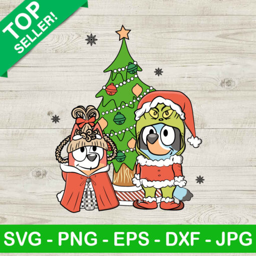 Bluey Santa Christmas SVG