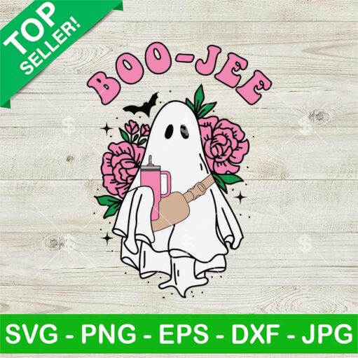 Boo Jee Floral Svg