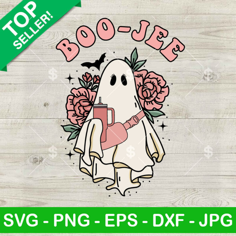 Boo Jee Tumbler Belt Bag With Floral SVG