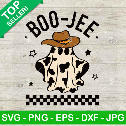 Boo Jee Cowboy Ghost Svg