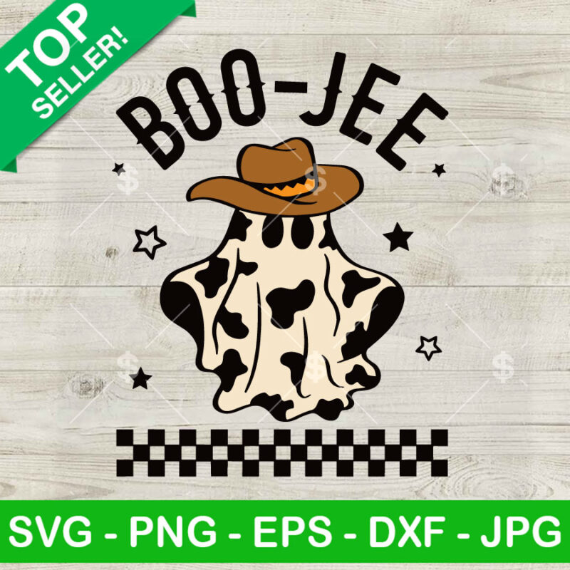 Boo Jee Cowboy Ghost SVG
