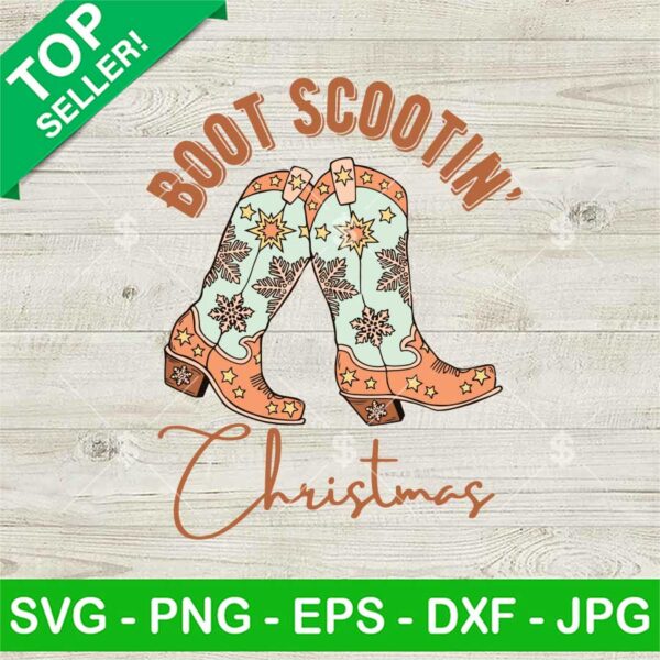 Boot Scootin' Christmas SVG