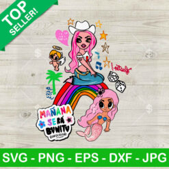 Karol G Manana Sera Bonito SVG, Karol G Rainbow SVG, New Album SVG, Karol G Cowgirl SVG PNG DXF EPS