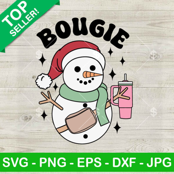 Bougie Snowman Christmas SVG