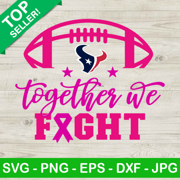 Houston Texans Football Team Breast Cancer SVG