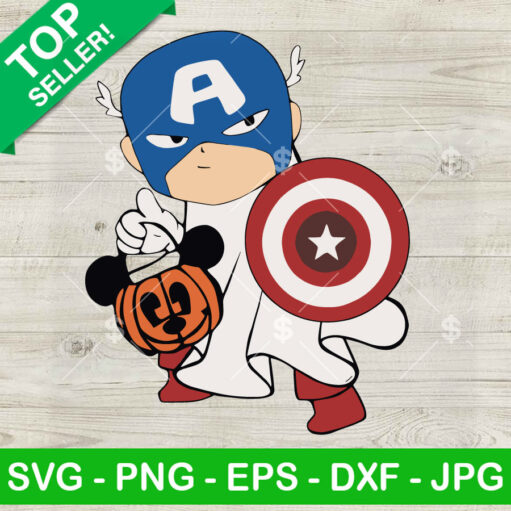 Captain America Ghost Halloween Svg