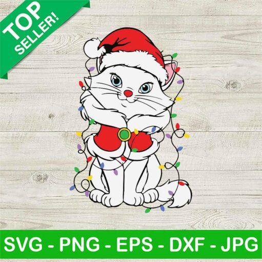 Aristocat Christmas Light Svg