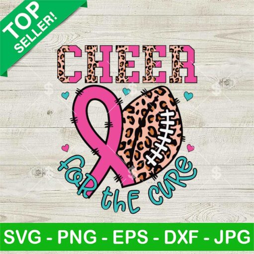 Cheer For The Cure Awareness Ribbon Svg