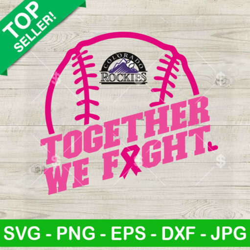 Colorado Rockies Logo Together We Fight SVG