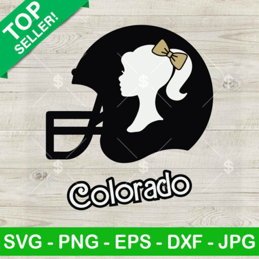 Barbie Colorado Football SVG