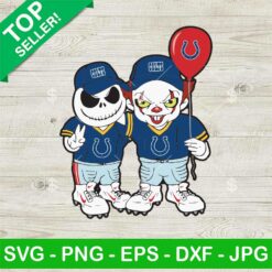 Chibi Jack Skellington And Pennywise Colts SVG