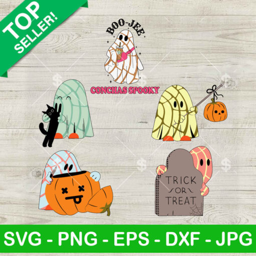 Conchas Spooky Boo Jee SVG Bundle