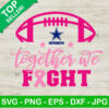 Dallas Cowboys Football Breast Cancer SVG