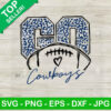 Go Cowboys Football Leopard SVG