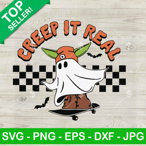 Creep It Real Yoda Ghost SVG