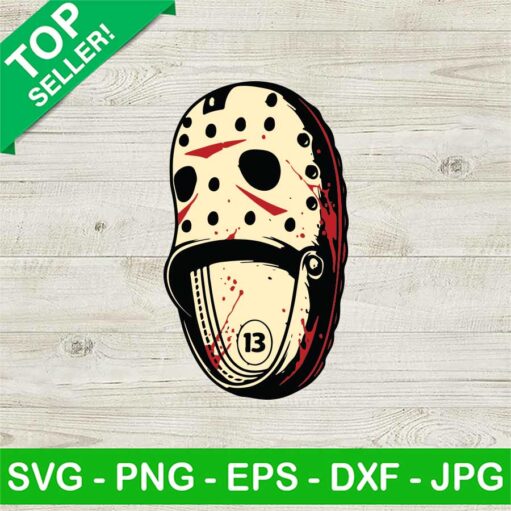 Jason Voorhees Crocs As Killer Mask Svg