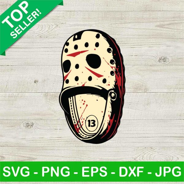Jason Voorhees Crocs As Killer Mask SVG
