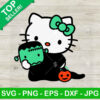 Hello Kitty Frankenstein Halloween SVG