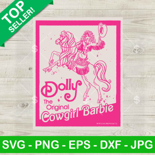 Dolly The Original Cowgirl Barbie Svg