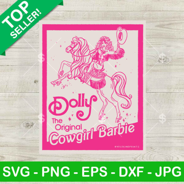 Dolly The Original Cowgirl Barbie SVG