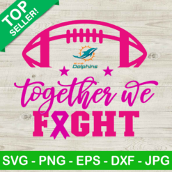 Miami Dolphins Football Breast Cancer SVG