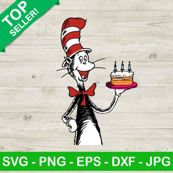 Dr Seuss Birthday Cake SVG