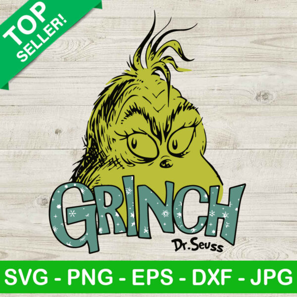 Dr Seuss Face Christmas SVG