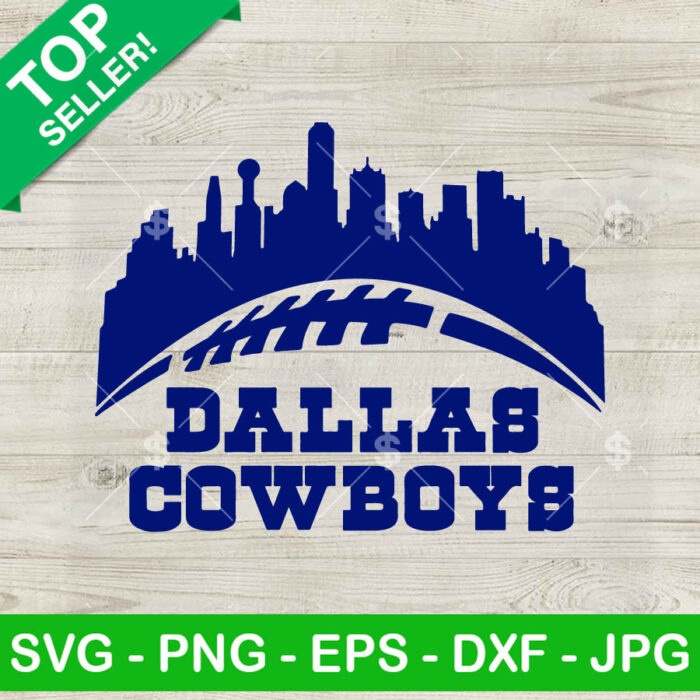 Dallas Cowboys Skyline SVG, Dallas Cowboys Football City SVG, Dallas Cowboys SVG
