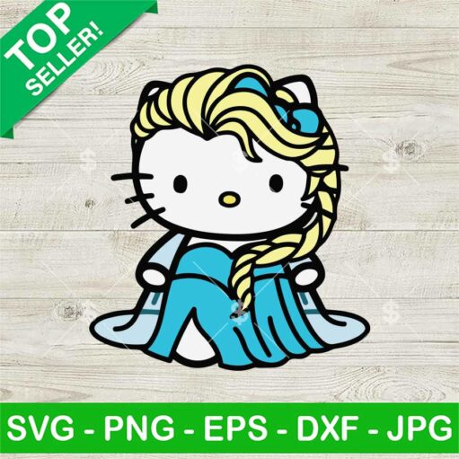 Elsa Hello Kitty Svg