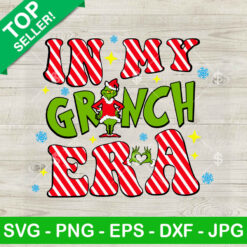 In My Grinch Era Candy Striped SVG