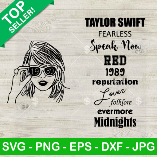 Taylor Swift 1989 Fearless Speak Now Svg