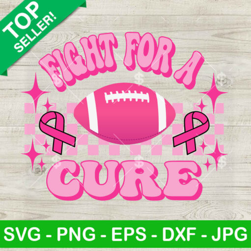 Fight For A Cure Football Svg