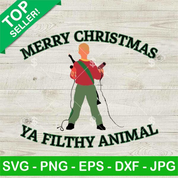 Kenvil Home Alone Merry Christmas Ya Filthy Animal SVG