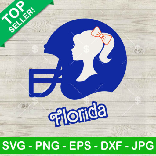 Florida Barbie Football Helmet Svg