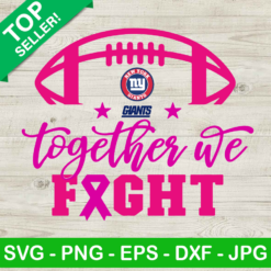 New York Giants NFL Breast Cancer SVG