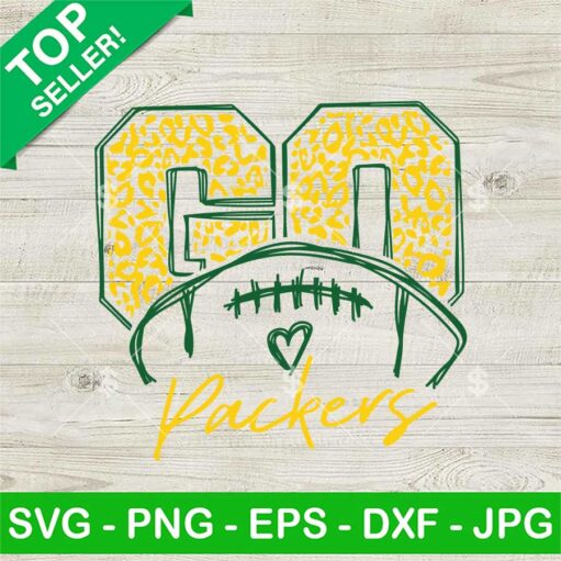 Go Packers Football Leopard SVG