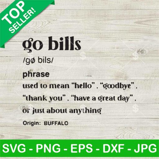 Go Bills Definition SVG