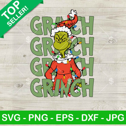 Grinch Christmas Light SVG